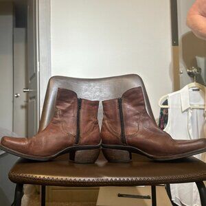 Wolky Women's Brown Leather Ankle Boots – Size 39 (US 8-8.5)